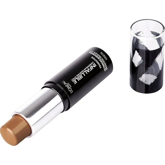 L'Oreal Paris Makeup Infallible Longwear Shaping Stick Foundation, 410 Cocoa, 1 Tube, 0.32 Ounce