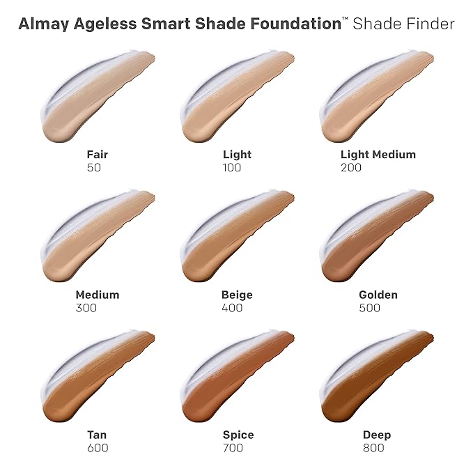 Almay Anti-Aging Foundation, Smart Shade Face Makeup with Hyaluronic Acid, Niacinamide, Vitamin C & E, Hypoallergenic-Fragrance Free, 700 Spice, 1 Fl Oz (Pack of 1)