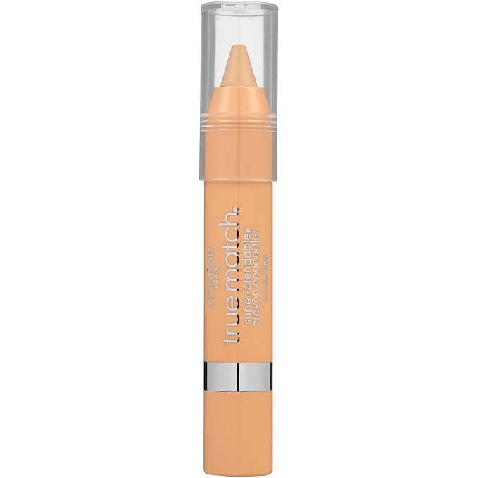 L'Oreal Paris True Match Super Blendable Crayon Concealer, Fair/Light Warm, 0.1 oz.
