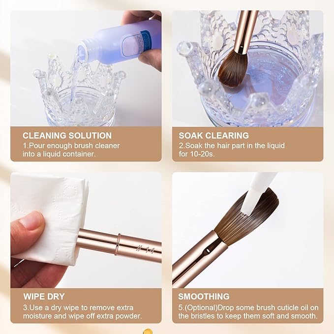 Acrylic Nail Brush Size 12,KEMEISI 100% Pure Kolinsky Nail Art Brushes Sturdy Handle Oval Shaped Acrylic Powder Nail Design Tools for Professional Manicure DIY Home Salon (Gold)