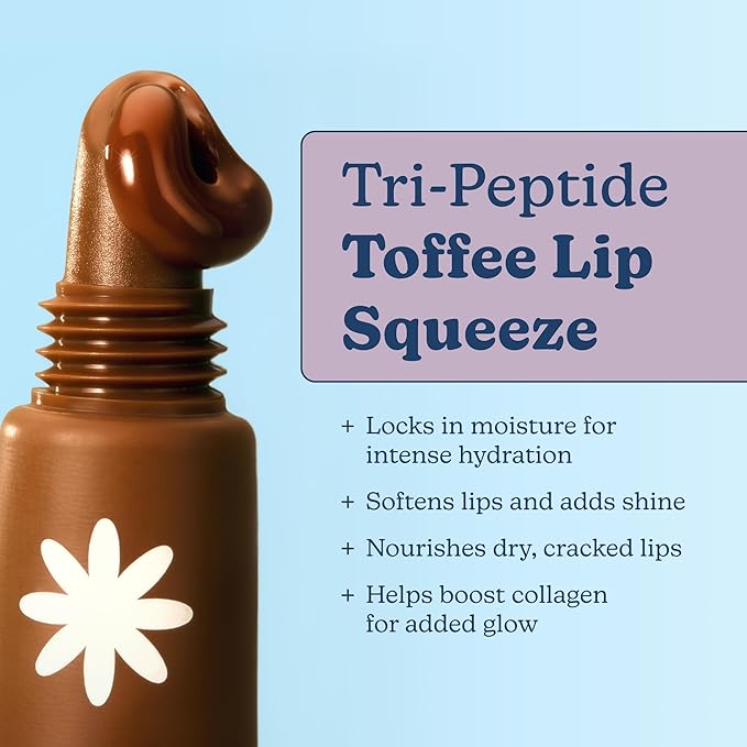 Blume Superbalm Duo - Tri-Peptide Vanilla Lip Balm (0.4 Fl Oz) + Tri-Peptide Toffee Soft Brown Tinted Lip Balm (0.4 Fl Oz) - Deep Hydration & Lip Plumping Set