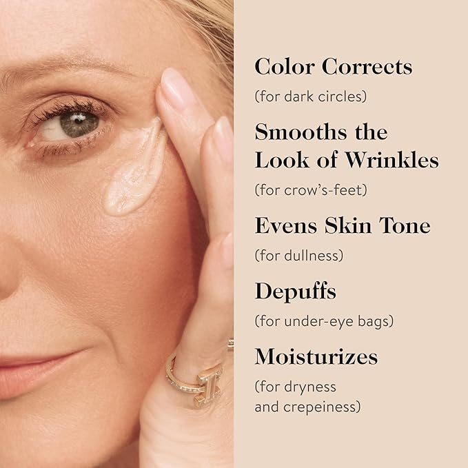 goop Beauty Vitamin C Eye Cream | Color Correcting Cream for Dark Circles | Helps Smooth Wrinkles & Depuff Eyes | 0.5 fl oz