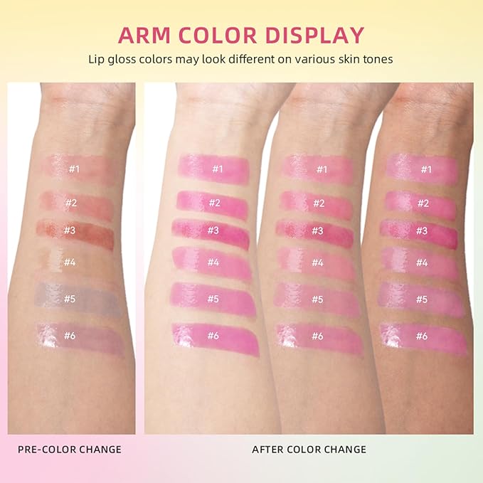 Juicy Lip Plump Shift, Slick Click Plumping Melting Lip Balm Hydrating & Moisturizing Color Changing Lipstick Lip Plumper Gloss, Shiny Glossy, Translucent Non-Sticky Tinted Lip Balm(#2 Berry)