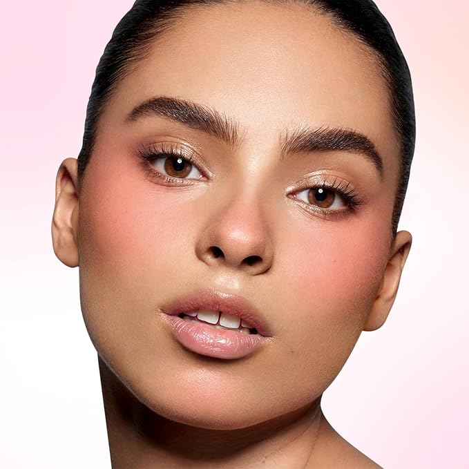 Boobeen Blush Compact for Face, Matte Powder Blush for Cheeks Powder Palette, Nude Light Blush with Puff, Blusher Makeup for a Radiant, Natural Glowing