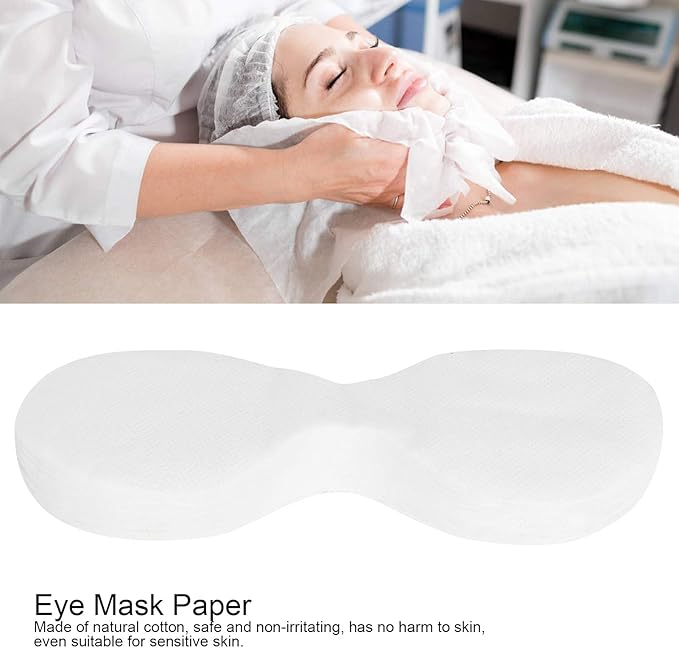 Eye Paper 600pcs Disposable Cotton DIY Eye Paper, Beauty Salon Eye Sheet for Moisturizing Paper Eye s Toner Lotion Paper.
