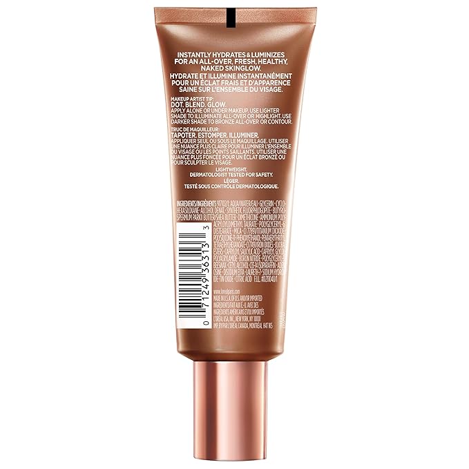 L'Oreal Paris Makeup True Match Lumi Glotion, Natural Glow Enhancer, Illuminator Highlighter, Bronzing Drops For a Sun-Kissed Glow, 904 Deep