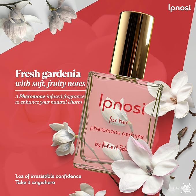 lpnosi Pheromone Perfume for Women - Long Lasting Chic Scent with Gardenia & Fruity Notes, Confidence-Boosting Spray, Travel-Friendly, 1 fl oz