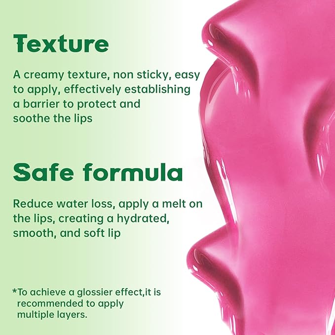 2 in 1 Solid Click Lip Gloss Pen With Brown Lip Liner Set Moisturizing Long Lasting Light Pink High Glossy Jelly Tinted Lip Balm Juicy Buildable Lip Plumper Makeup for Women