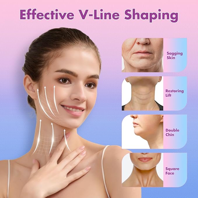 Face Slimming Strap, Double Chin Reducer Band, Graphene V-Line Mask Chin Up Mask V Shaped Face Mask Chin strap for sleeping, V-Line Lifting Mask for Women, Black,Medium