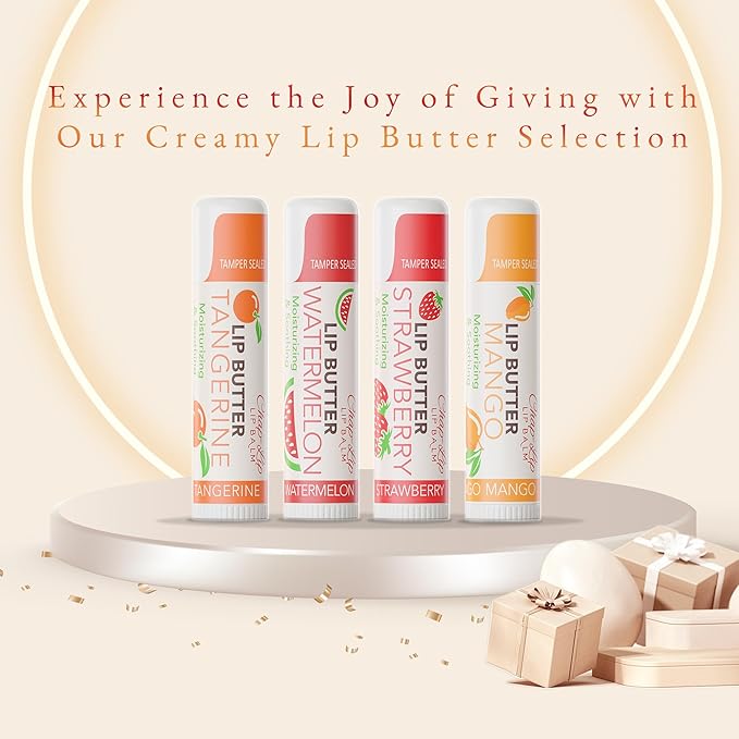 CHAP-LIP Original Lip Balm Hydrating Bulk Chap Stick with Fruit Flavors, Coconut Oil, and Cocoa Butter - Lip Therapy Pack for Men and Women - Gift Set Made in the USA, 24 Pack x 12 Box