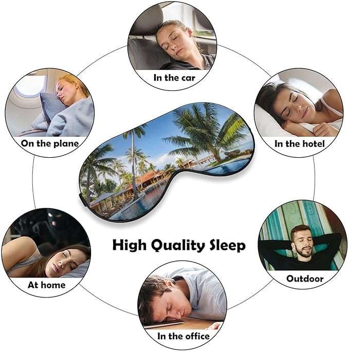 Custom Personalized Sleep Eye Mask Add Any Photo Text Logo Design Your Own Soft Blindfold Eyemask Blackout Eye Cover for Men Women Home Travel Offices, Olive, 8.1"x4.1"