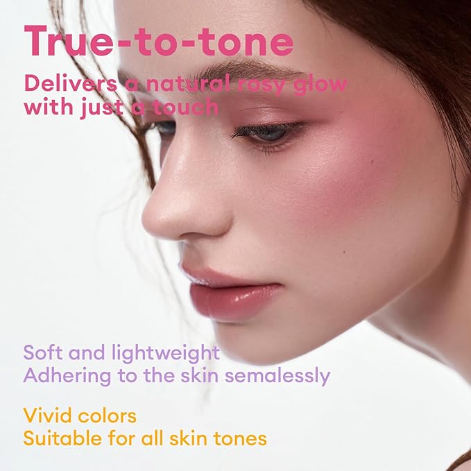 ITY Mood Blush, Blush for Cheeks Makeup,Moisturizing Creamy Blush Dual Funtions, Highly Spreadable, 0.18 oz (5.2g) in Cheer Up