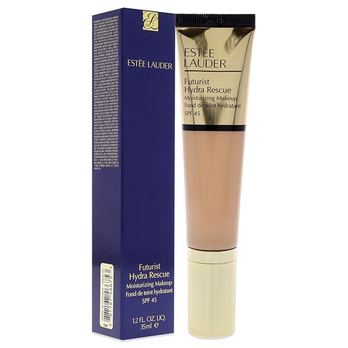 Estée Lauder Futurist Hydra Rescue Moisturizing Foundation SPF 45, 12 Hour Glow, 1.2 oz., 3W1 Tawny
