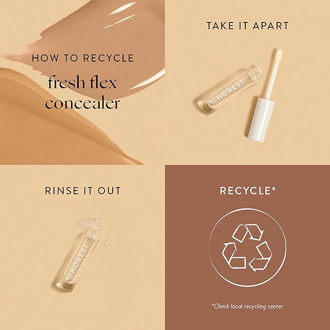 Honest Beauty Fresh Flex Concealer with Niacinamide + Vitamin E + Hyaluronic Acid | Vegan + Cruelty free | Espresso, 0.17 fl oz