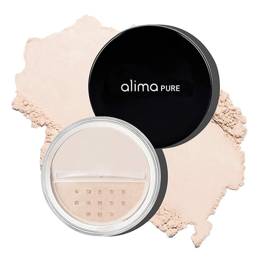 Alima Pure Matte Foundation Loose Mineral Powder Foundation Makeup, Loose Powder Makeup Oil Free Talc Free Powder, Natural Makeup Mineral Foundation Full Coverage Natural Foundation Powder .15 oz/4.5g