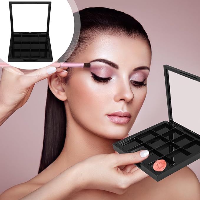 Beaupretty Empty Lip Palette Eyeshadow Makeup Palette Empty Eyeshadow Palette Empty Make Up Container Palette for DIY Cosmetics Lipstick Blush Powder