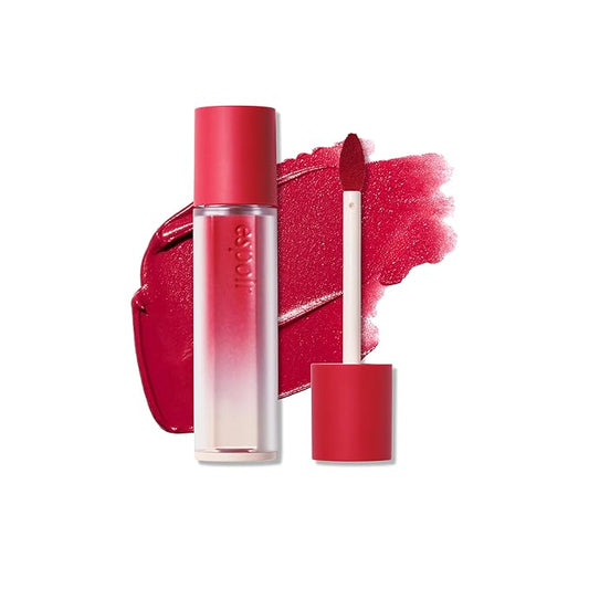 Espoir Couture Lip Tint Fitting Blur #1 Hypey Red 0.14oz | Soft and Creamy Color for Blurry Lip Look | Smudge-Proof Fixing Lip Stain | Lightweight and Comfortable Matte Finish