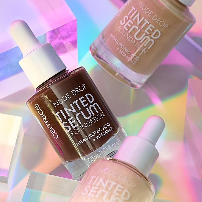Catrice | Nude Drop Tinted Serum Foundation | Lightweight, Hydrating, Buildable Coverage | Enriched with Hyaluronic Acid & Vitamin E | Vegan & Cruelty Free (010N)