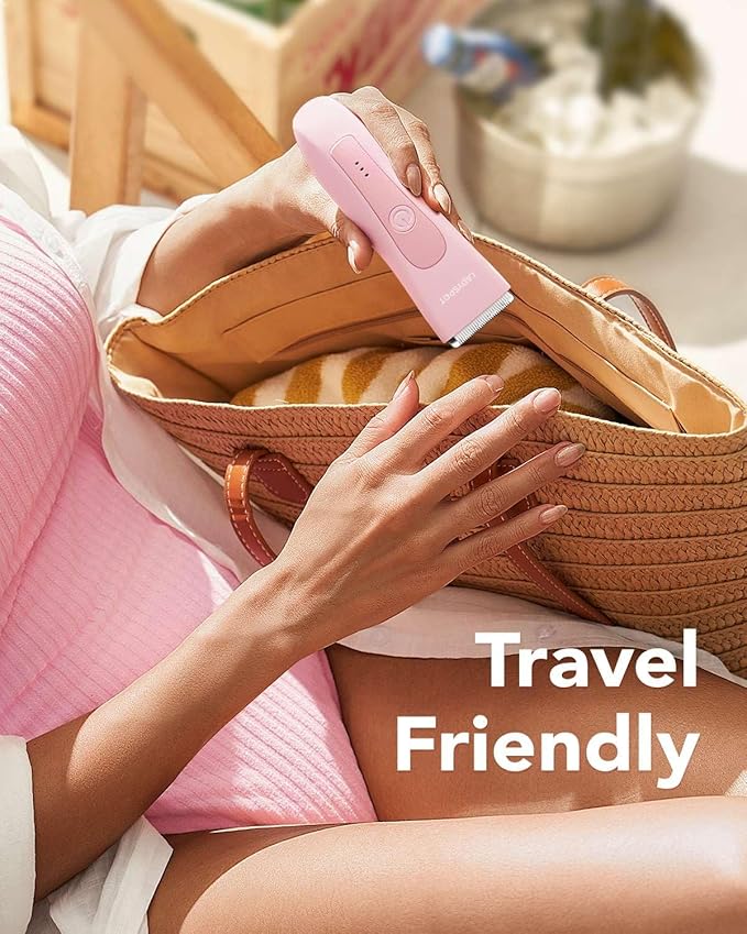 LADYSPOT™ Hair Finishing Trimmers, with 3 Guard and Replaceable Ceramic Blade Heads, LADYSPOT™ Hair Shaver Kit Sets (Women-Pink-Version)