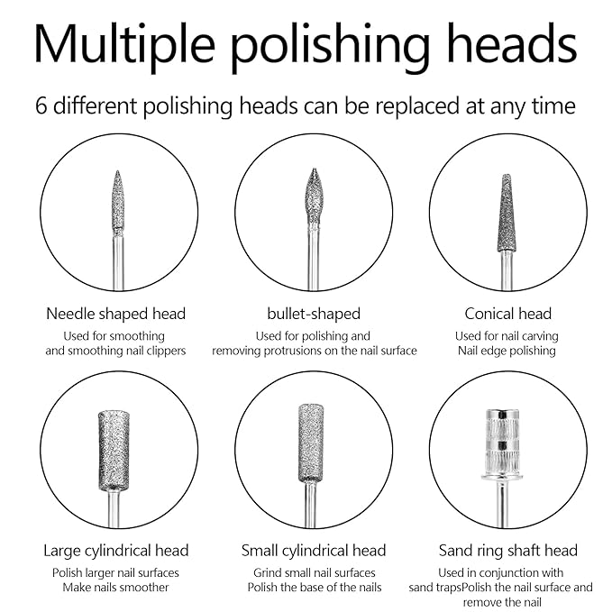 Electric Nail Drill Professional Machine Efile Manicure Pedicure Tools Portable File for Acrylic Gel Dip Powder Nails Salon Use Manicure Pedicure Nail Supplies (Gold)