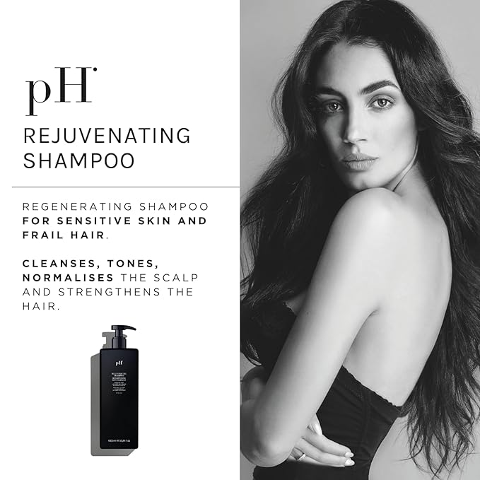 pH PURE HAIR Rejuvenating Hydrating Shampoo - Sulfate-Free Clarifying Natural Shampoo for Thinning, Hair Loss & Hair Growth Repair - 33.8 oz