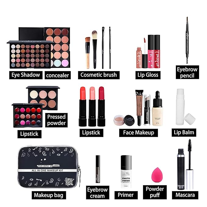 MAEPEOR All In One Makeup Kit 24PCS Makeup Kit for Women Full Kit Multi-Purpose Makeup Set for Beginners or Pros (KIT003)