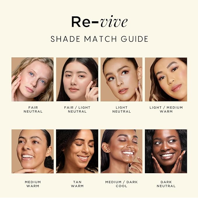 HALEYS Weightless Longwear Concealer (Fair/Light - Neutral), Re-vive, Medium to Full Coverage, Gripping Concealer, All-Day Wear, Spot Concealing, Brightens, Streak-free, Light-diffusing, V+CF