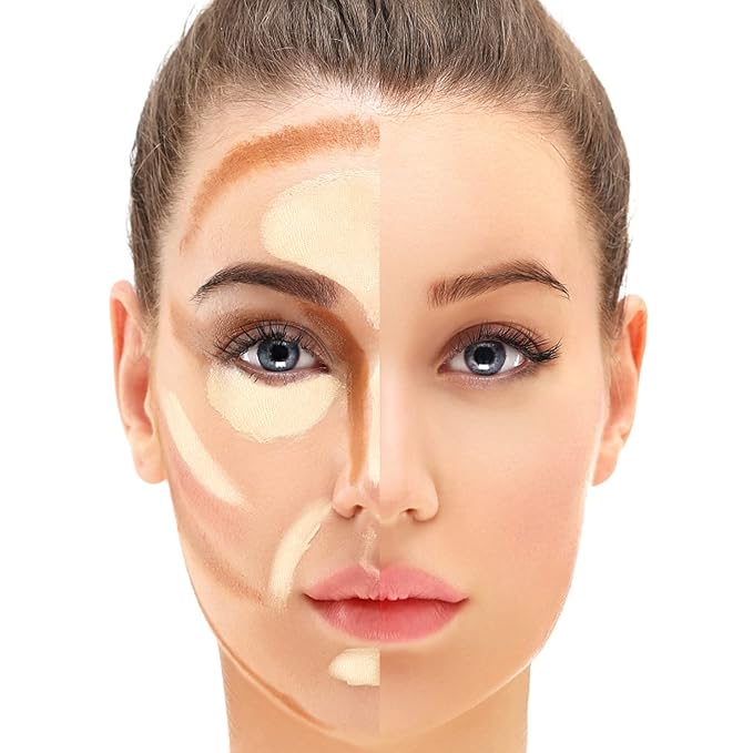 Boobeen Highlighter Makeup Stick Highlighter Bronzer Stick Glow Face Illuminator Highlight Contouring Sticks Waterproof Long-lasting