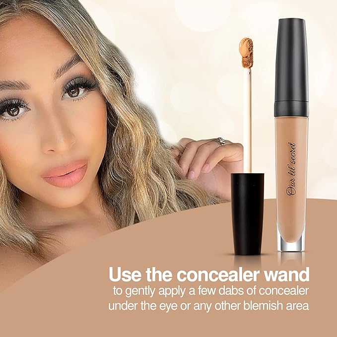 Frankie Rose Cosmetics Our Lil’ Secret Concealer – Sweat-Proof & Matte Under Eye Concealer, Long Lasting Concealer Full Coverage For Fine Lines, Dark Circles & Hide Imperfections - Fresh