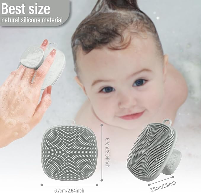 3 Pack Face Scrubber,Silicone Facial Cleansing Brush for Men & Women,Reusable Gentle Facial Waterproof Cleansing Skin Brush Exfoliating Scrubber for Sensitive Skin (Black+Pink+Gray)