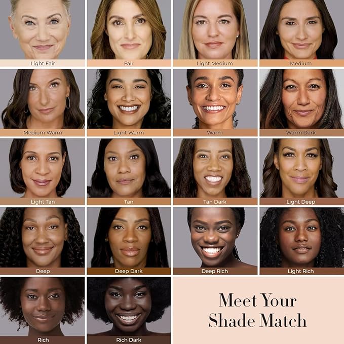 LUMINESS Silk Airbrush Spray Foundation & Buffing Brush Kit - Light Medium, Unisex, Skin Foundation Concealer