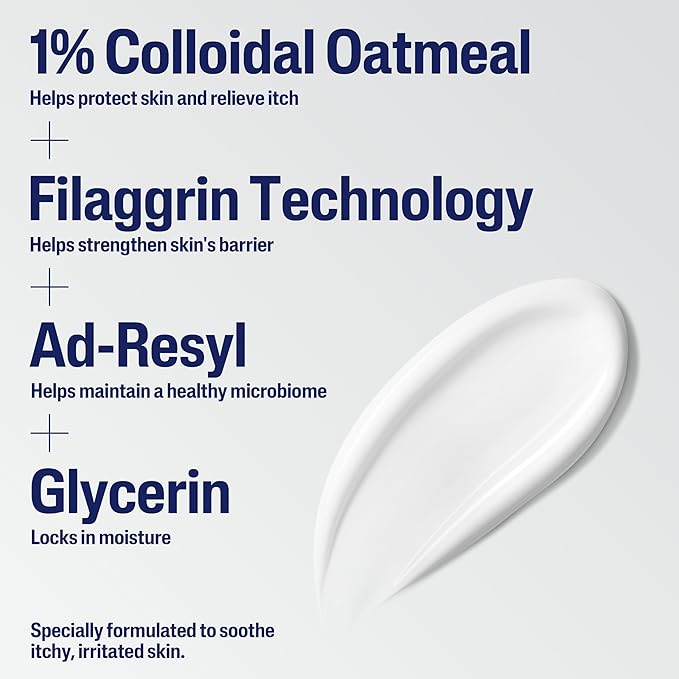 CETAPHIL RESTORADERM Soothing Moisturizer, For Eczema Prone Skin, 10 fl oz, For Dry, Itchy, Irritated Skin, 24Hr Hydration, No Added Fragrance, Doctor Recommended Sensitive Skincare Brand