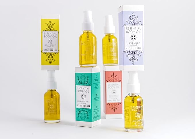 Little Seed Farm Essential Body Oil, Rosemary Mint, 4oz