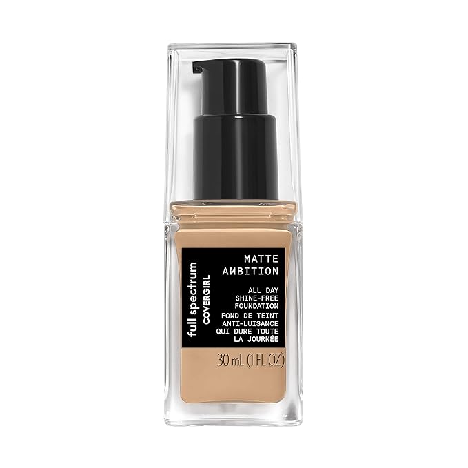 COVERGIRL Matte Ambition, All Day Foundation, Medium Cool 1, 1.01 Ounce
