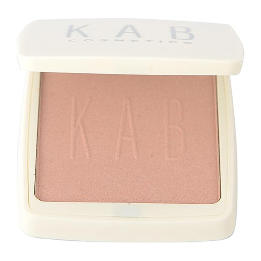 KAB Cosmetics - Pressed Powder - Ultra-Fine Pigment Shimmer Highlight Makeup in Hand-Picked Tones for All Skin Types – Cruelty-Free Face Highlighter for Poreless Look by KAB, Ballet Slipper