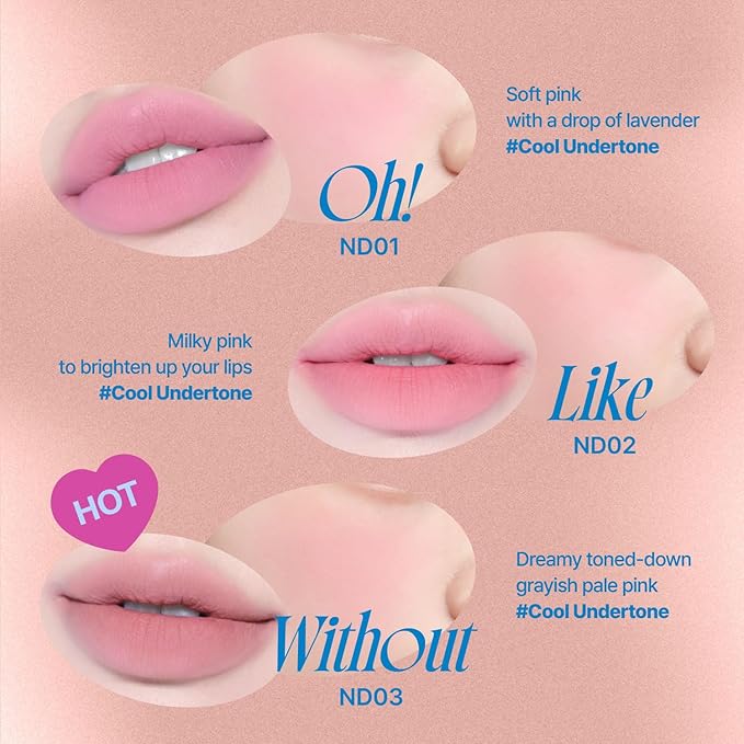 Lip&Cheek Blurry Pudding Pot | Just me Moment - Oh! | Makeup Blush, Buildable Lightweight, Multi-Use Soft Matte Finish | 5g