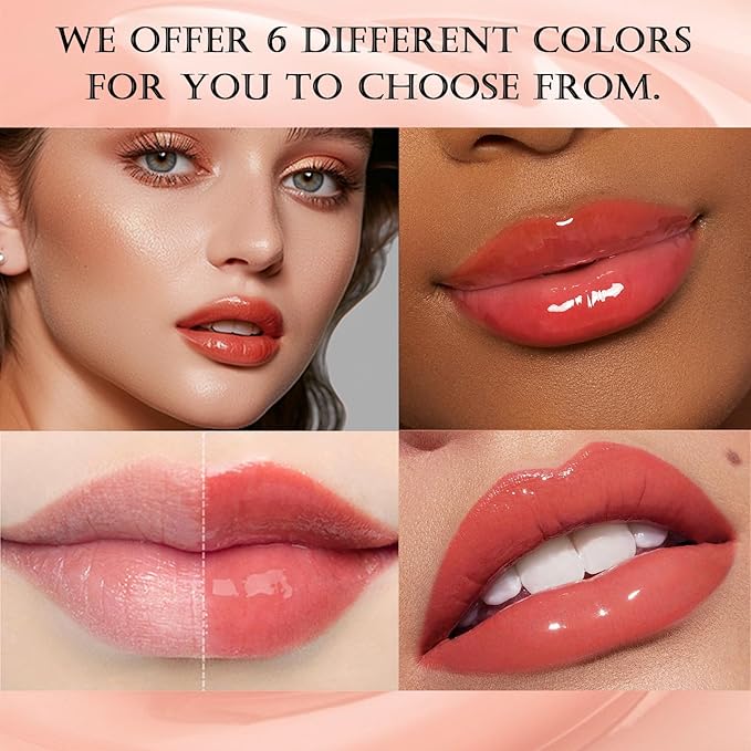 DAGEDA Tinted Lip Balm, Moisturizing Magic Color Changing Lipstick, Soothing Hydrating Lip Balm Tinted, Glossy Lip Plump Gloss Butter Balm, Lightweight, Non-Greasy, 03