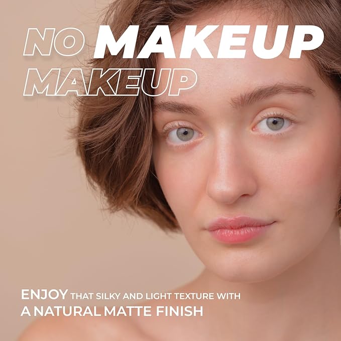 Lamel OhMy Clear Face Powder - Light Natural Coverage & Suet Control - Cruelty Free - Light Natural N.401