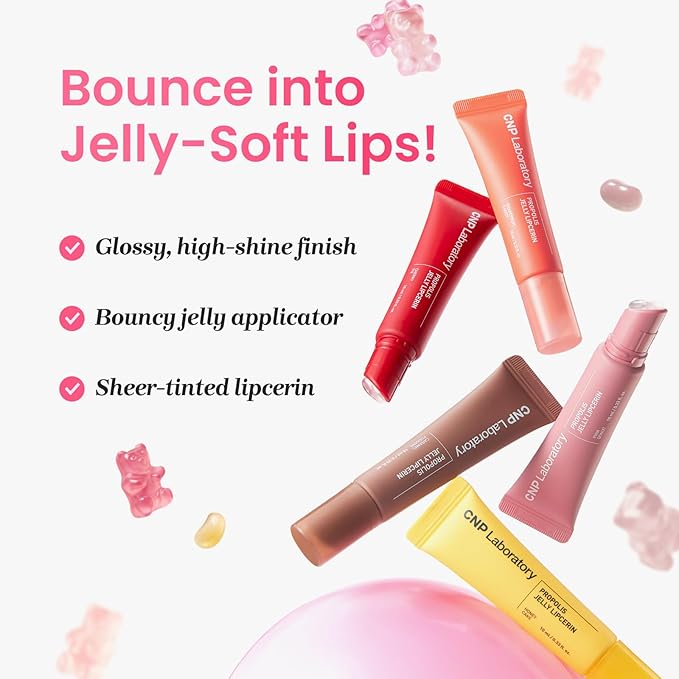 CNP Propolis Jelly Tinted Lipcerin™ - 05 Grapefruit Candy, Hydrating Lip Balm & Gloss with Manuka Honey + Hyaluronic Acid, Korean Skincare, 0.3 fl.oz.