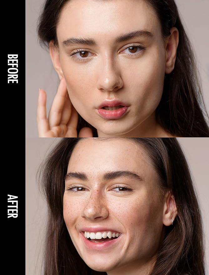 Freckle Pen, Freckle Stamp, Long Lasting, Waterproof, Smudge-proof, Transfer-proof, Easy Natural Sun-kissed Makeup, Suitable for All Skin Types, Vegan & Cruelty-Free (03#Deep, 1.5g)