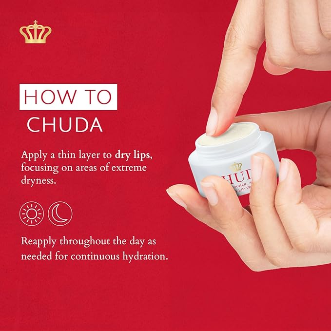 Chuda Hydrating Lip Treatment – Anti-Aging, Plumping Treatment for Lips – Intensive Lip Moisturizer - Natural Lip Hydrator – Soothing, Hydrating Lip Plumping Treatment - 5ml