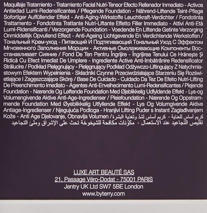 By Terry Eclat Opulent Anti-Aging Lifting Foundation, Medium - Full Coverage, Hydrating & Radiance Boosting, Warm Radiance, 1.01 fl oz