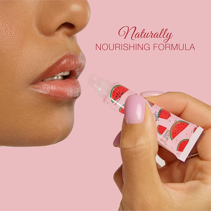 bellapierre Cosmetics 5-Piece Natural Lip Balm Kit | Moisturizing Lip Gloss | Fruit Flavored Liquid Lip Balm Collection