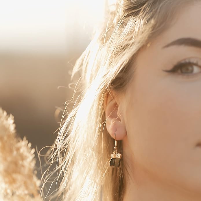 AYANA Healing Crystal Earrings for Women - Handmade Drop Earrings with Ethically Sourced Authentic Gemstones | Birthstone Jewelry for Women Trendy