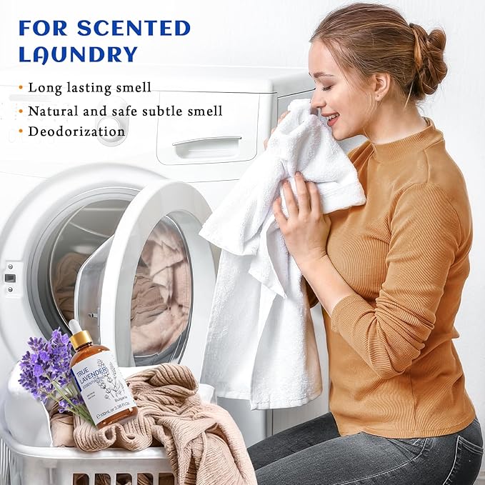 HIQILI Lavender Essential Oil - 100% Pure Undiluted, for Aromatherapy Diffuser at Room & Office, Relax Mind and Better Sleep, Therapeutic Grade | 100ML with Glass Dropper