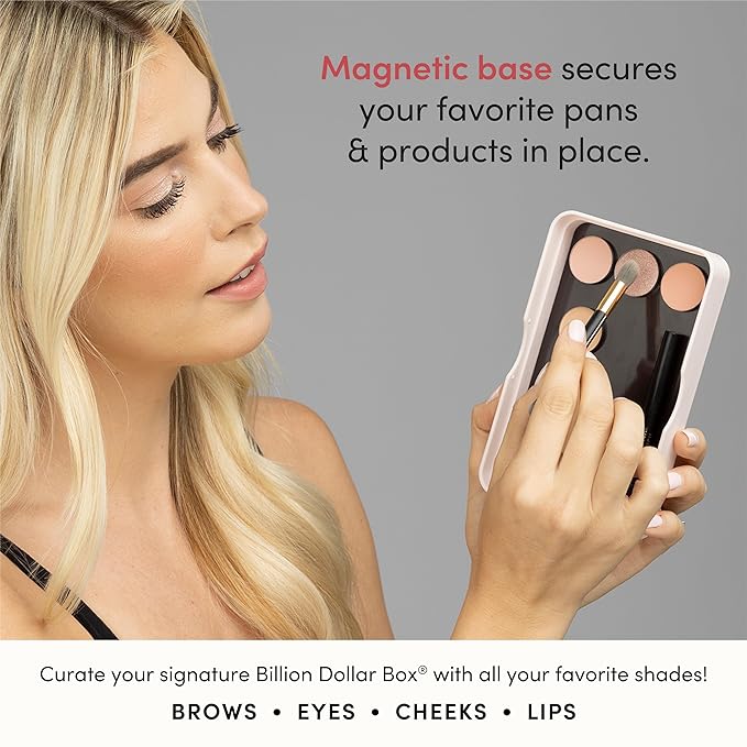 Billion Dollar Brows Beauty Box, All-in-One, Customizable, Sustainable, Convenient, Full Face Makeup Palette, Cruelty Free (Beauty Box)