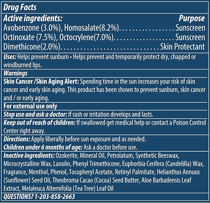 Dermatone Green Tea Lip Balm SPF 30 | Lip Balm with Sunscreen | Moisturizing with Aloe and Vitamin E | Medicated to Soothe & Replenish Chapped and Cracked Lips (Green Tea Lip Balm, 0.15oz Pack of 2)