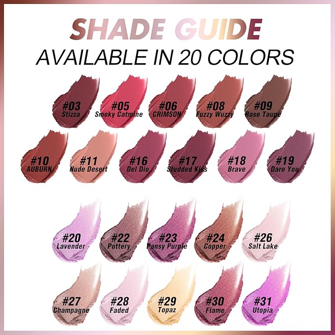 FOCALLURE Ultra Chic Matte Lipstick,Rich Vitamin E Lip Crayon,Lightweight Matte Color without Drying or Fading,Long Lasting Waterproof Lips Makeup,STIZZA