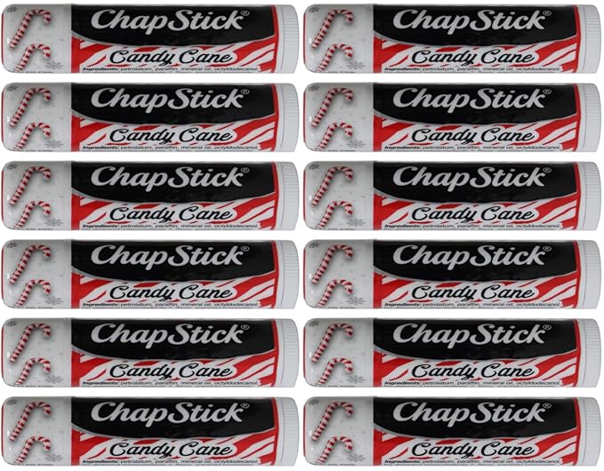 ChapStick Limited Edition Candy Cane, 12CT REFILL .15OZ