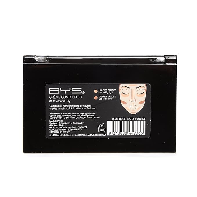 BYS Contour Cream Palette - Contour is Key - Neutral Shades. Crème Contour Palette